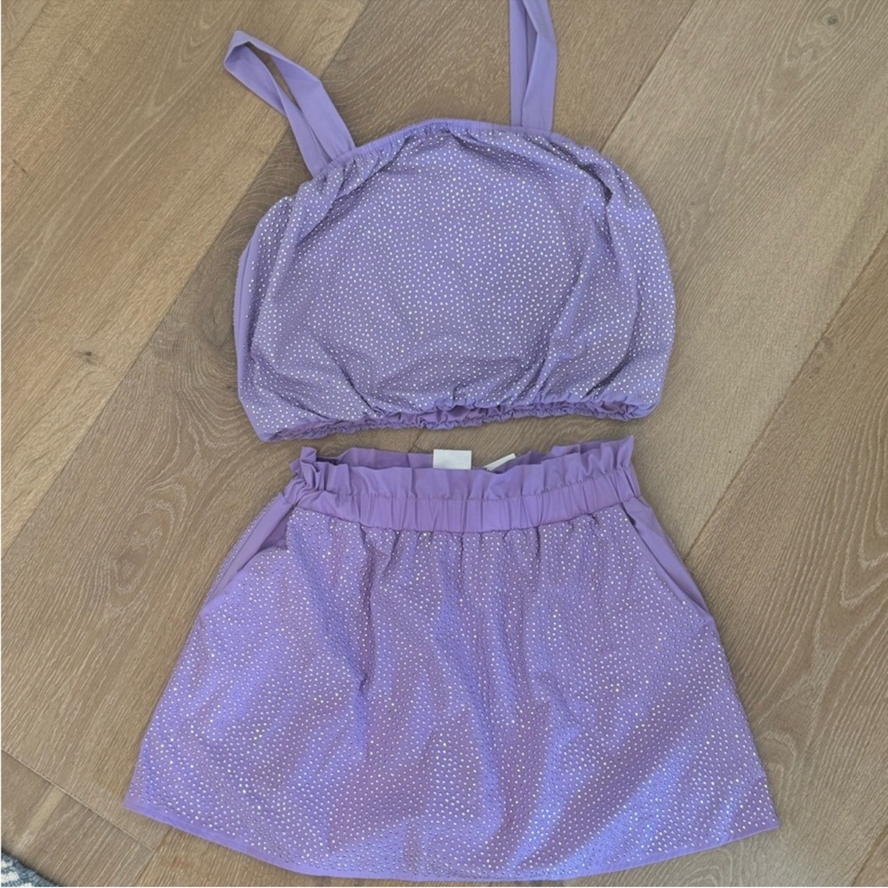 Queen of Sparkles Purple Two-Piece Set
